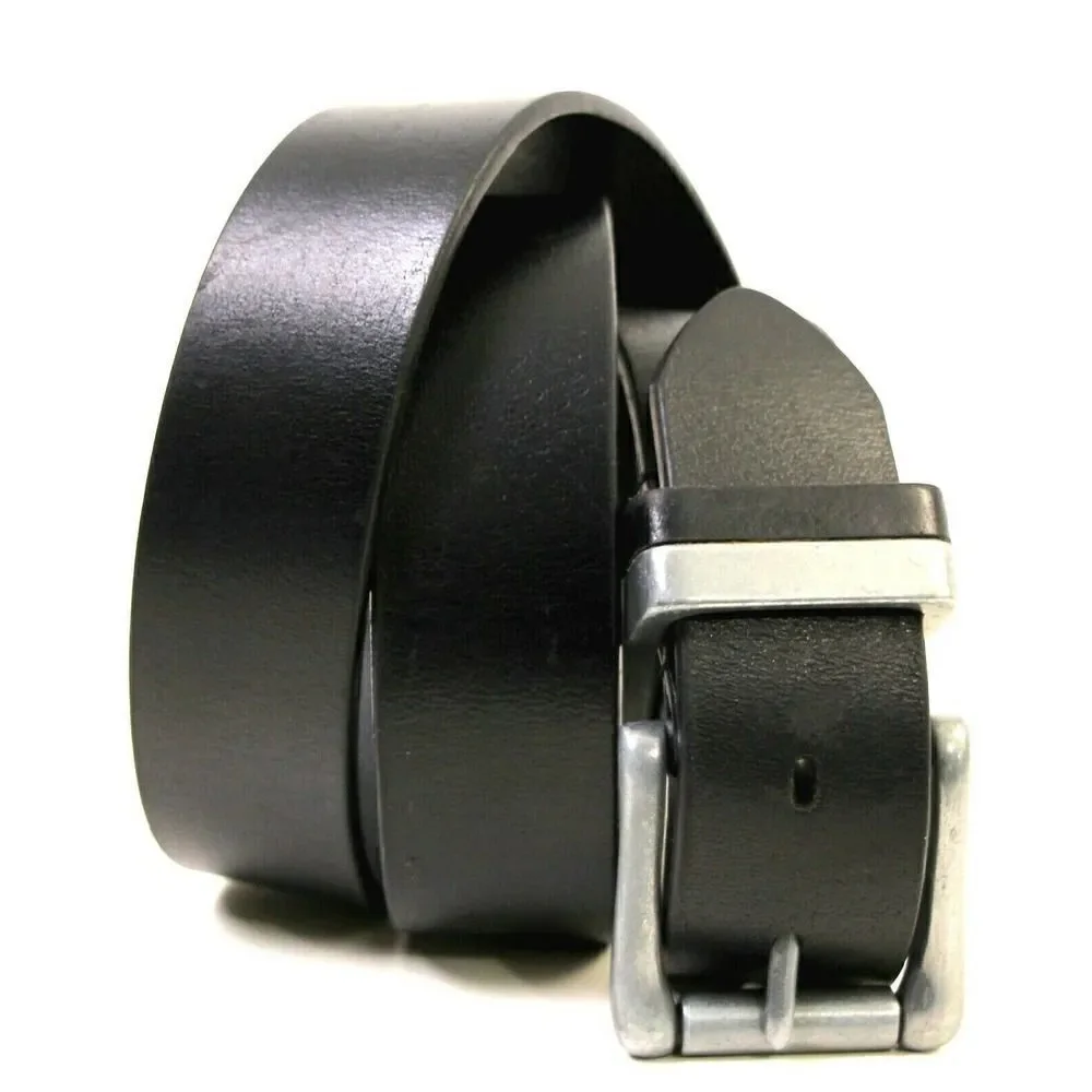 SADDLE BLACK GENUINE LEATHER 1 3/8